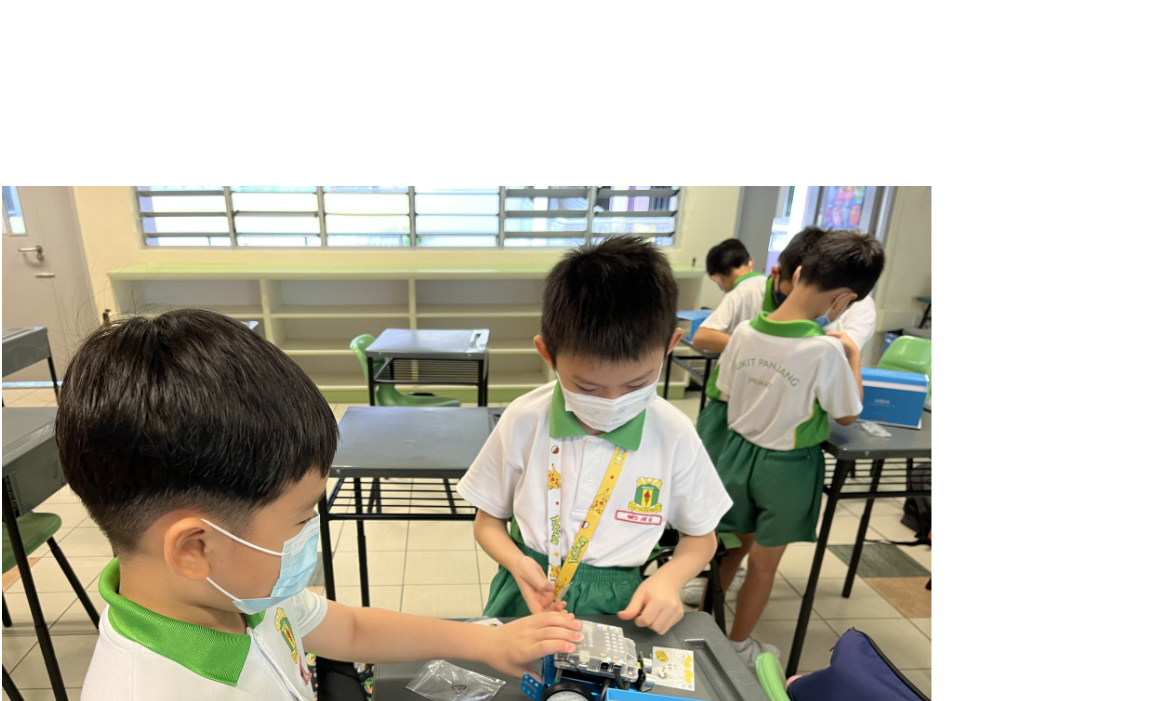 students building robots